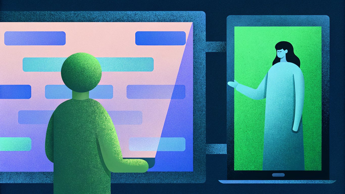 Visual metaphor for the shift from traditional search results to direct AI-powered answers.