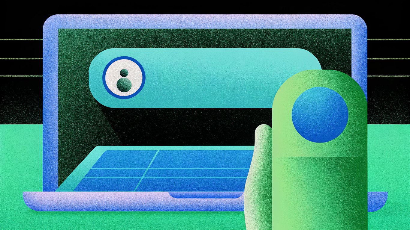 Illustration of an AI assistant providing direct answers, bypassing website clicks.