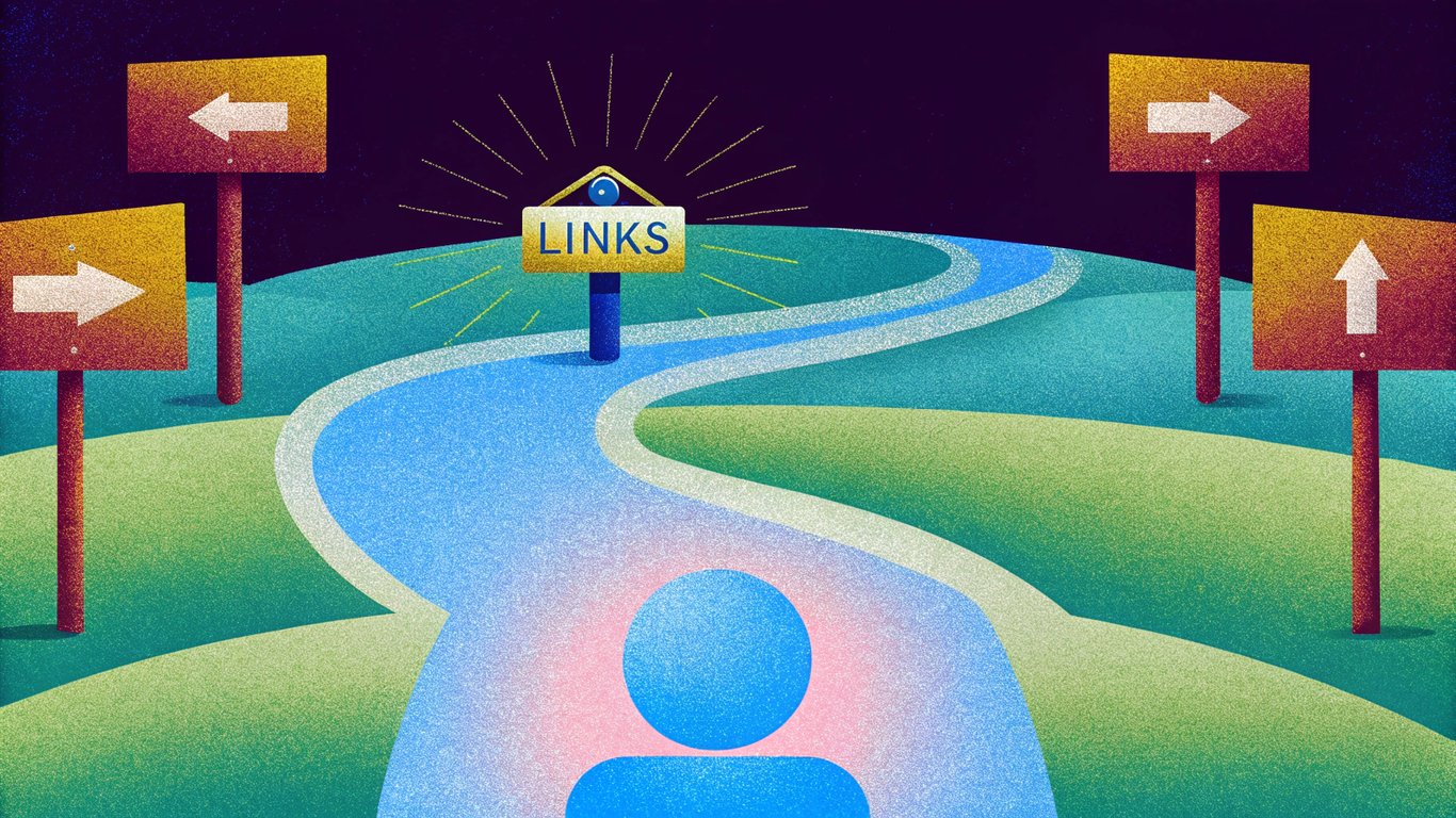 A visual metaphor showing the transition from traditional search results (many links) to direct AI-powered answers.