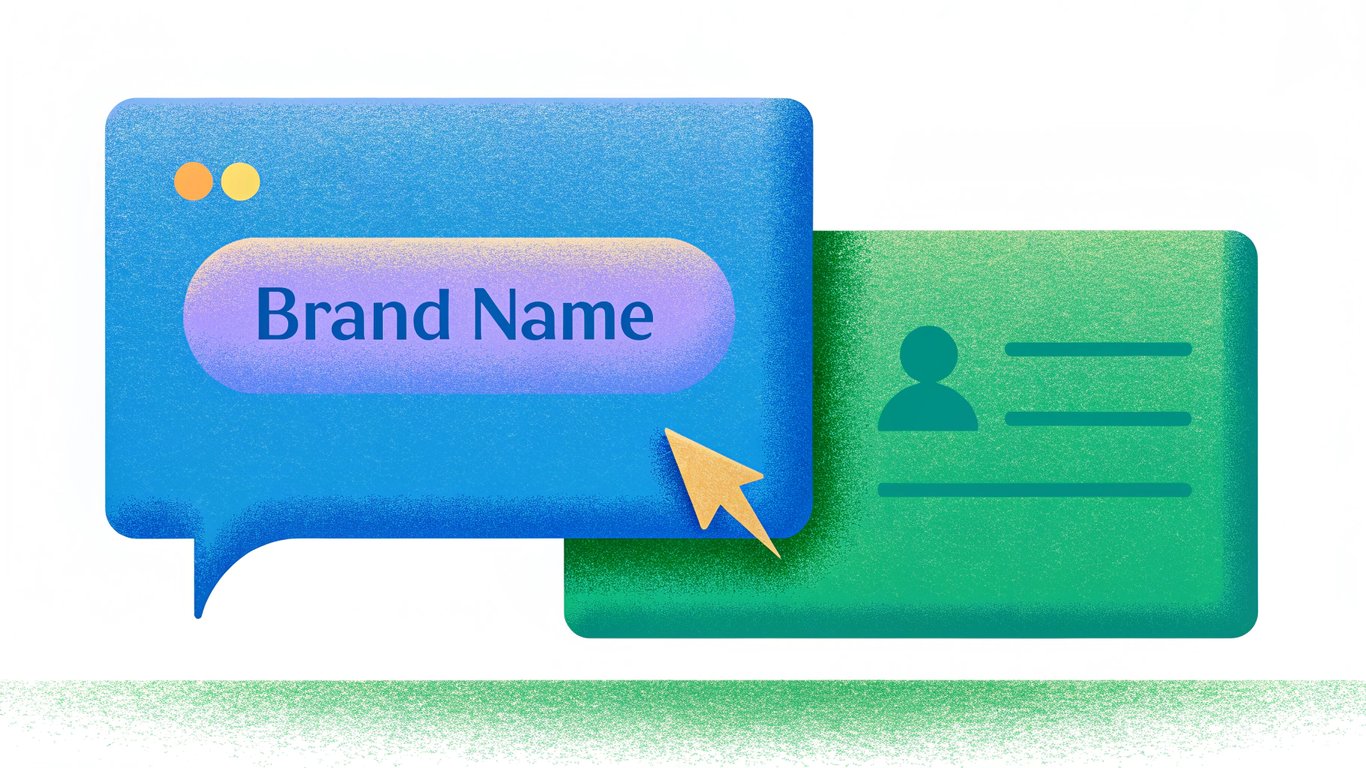 A visual comparison between a simple brand mention and a more authoritative brand citation with a source link.